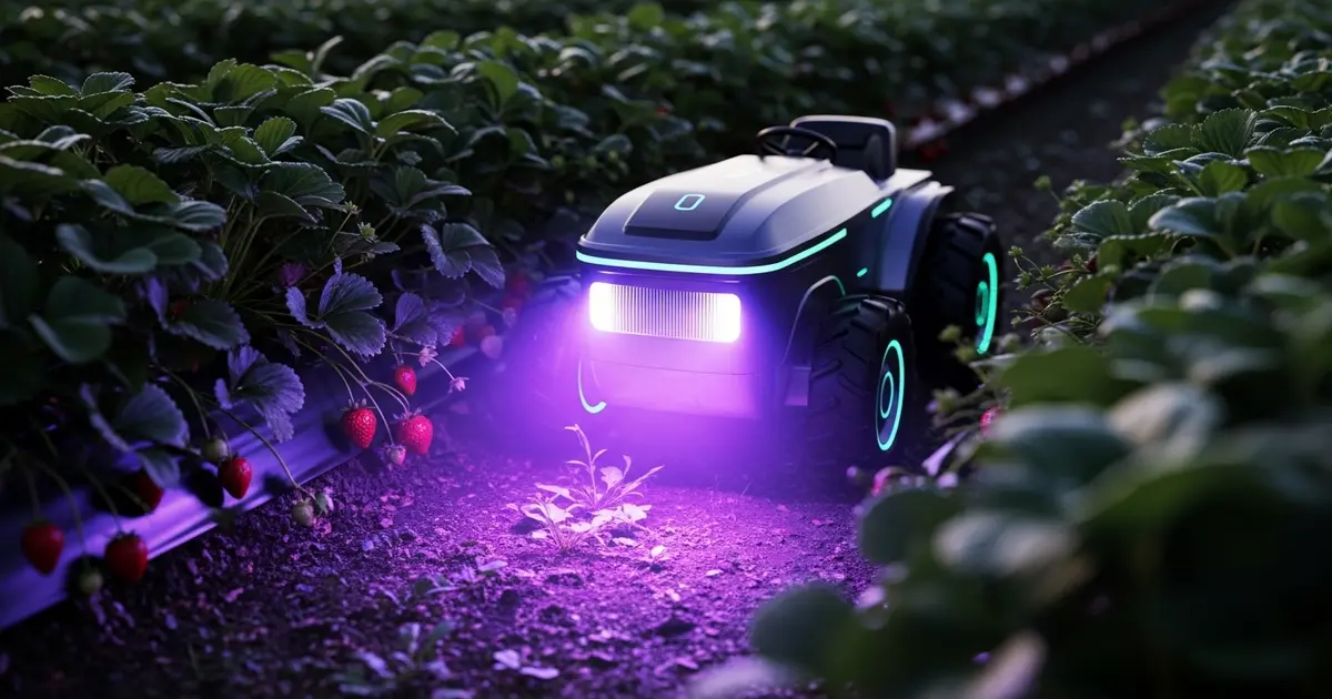 Robôs com Luz UV: A Revolução da TRIC Robotics para Morangos Sem Pesticidas - IAUTOMATIZE Blog