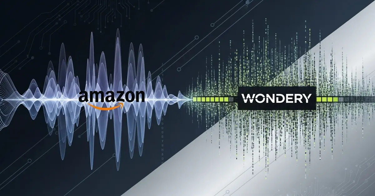 Imagem ilustrativa do artigo sobre a nova estratégia de áudio da Amazon para o Wondery.