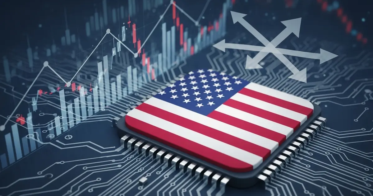 Imagem ilustrativa do artigo sobre as tarifas de Trump para semicondutores e o impacto na IA.