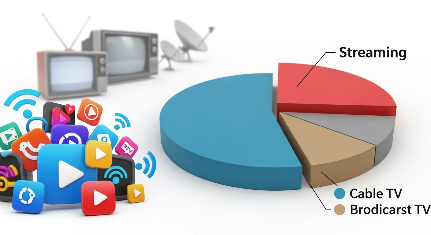 Audiência de Streaming Bate Recorde e Supera TV Tradicional - IAUTOMATIZE Blog