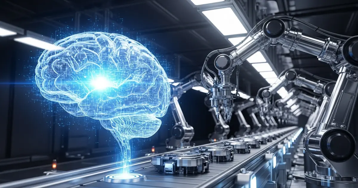 Imagem ilustrativa do artigo sobre a Genesis AI e a revolução da IA para robôs.