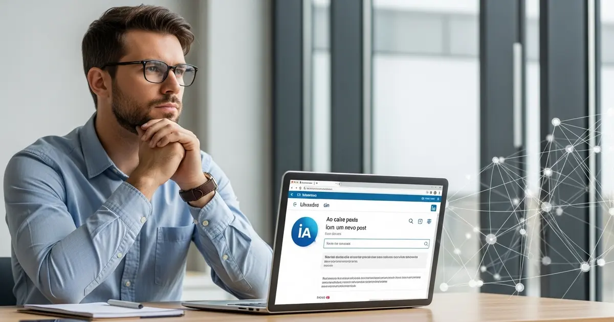 IA no LinkedIn: Por Que o Assistente de Escrita Decepcionou (e o Que Isso Sinaliza) - IAUTOMATIZE Blog