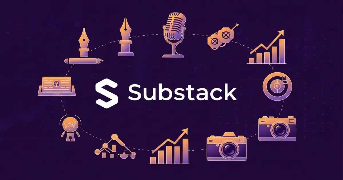 Substack Garante Aporte de US$100 Milhões e Eleva Valuation para US$1,1 Bilhão, Mirando Expansão na Economia dos Criadores - IAUTOMATIZE Blog